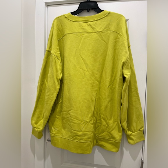 Lululemon Sweatshirt Perfectly Oversized Crew Size 14 Yellow Serpentine - Picture 7 of 16
